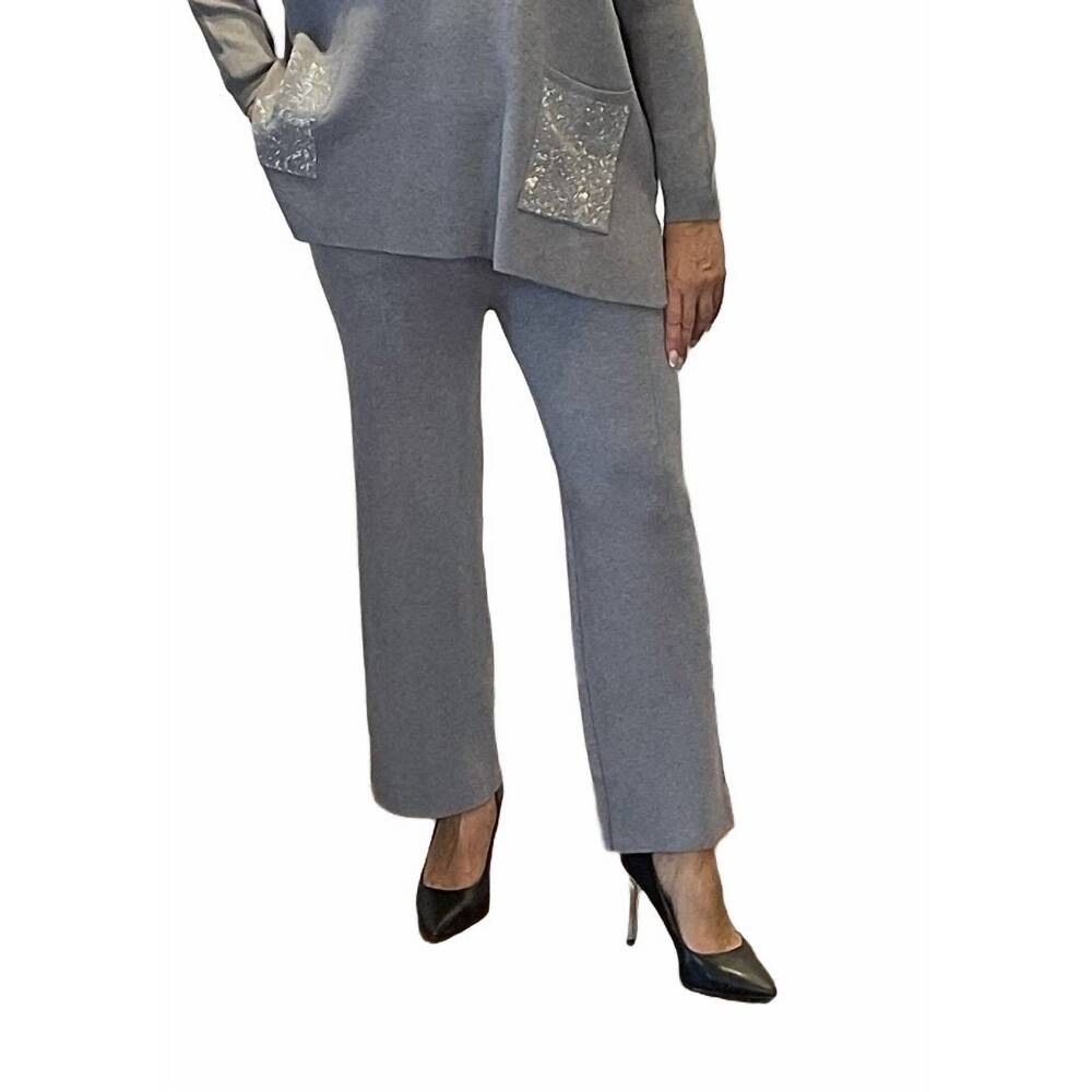 NEW ETERNELLE elle knit pant in grey